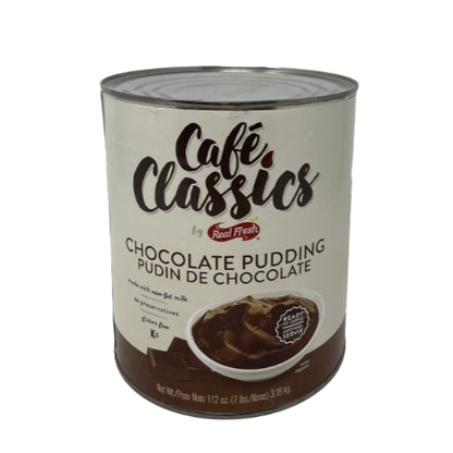 Real Fresh Cafe Classic Trans Fat Free Chocolate Flavored Pudding, 6 x 7 lb Case - Bakery & Desserts