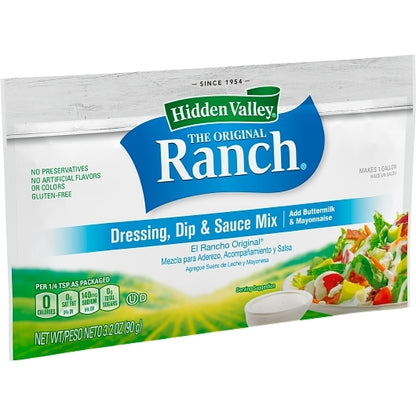 Hidden Valley Gluten Free Original Dry Mix Salad Dressing Mix, 18 x 3.2 oz Case - DOT product image 4