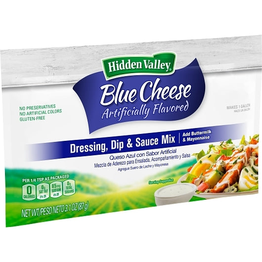 Hidden Valley Blue Cheese Dressing Mix, 18 x 3.1 oz Case - DOT product image 5