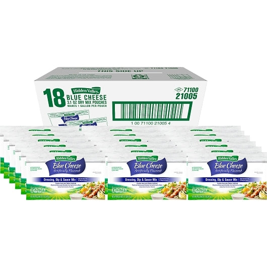 Hidden Valley Blue Cheese Dressing Mix, 18 x 3.1 oz Case - DOT product image 3