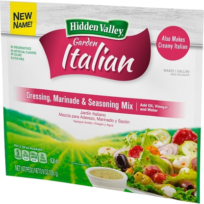 Hidden Valley Garden Italian Marinade, Seasoning and Dressing Mix, 18 x 8 oz Case - DOT product image 7