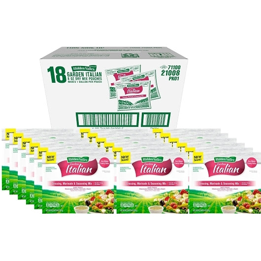 Hidden Valley Garden Italian Marinade, Seasoning and Dressing Mix, 18 x 8 oz Case - DOT product image 3
