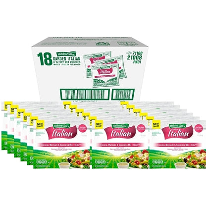 Hidden Valley Garden Italian Marinade, Seasoning and Dressing Mix, 18 x 8 oz Case - DOT product image 3