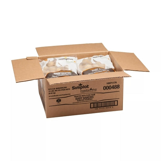 Simplot RoastWorks Roasted Mini Baby Potato, 6 x 2.5 lb Case - DOT product image 3