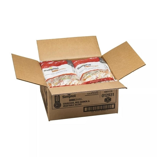 Simplot Upsides Pearl Couscous, Red Quinoa & Vegetable Blend, 6 x 2.5 lb Case - DOT product image 3