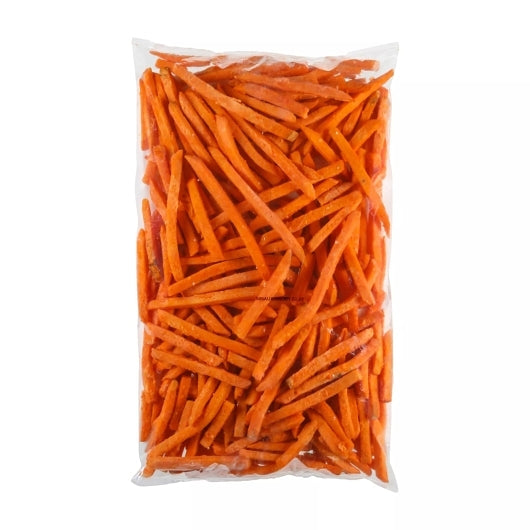 Simplot Sweets Thin Cut Sweet Potato Fries, 6 x 2.5 lb Case - Frozen Potatoes Sides