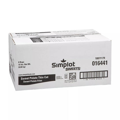 Simplot Sweets Thin Cut Sweet Potato Fries, 6 x 2.5 lb Case - DOT product image 5