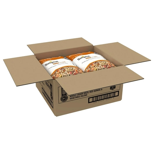 Simplot Good Grains Whole Grain Orzo, Red Quinoa & Vegetable Blend, 6 x 2.5 lb Case - Rice & Grains