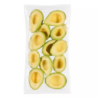 Simplot Harvest Fresh Avocados Frozen Avocado Halves, 12 x 2 lb Case - Frozen Fruit