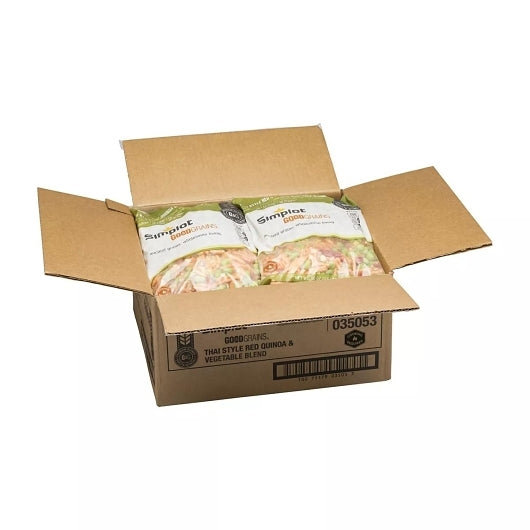 Simplot Good Grains Thai Style Red Quinoa & Vegetable Blend, 6 x 2.5 lb Case - GS1 open-case image