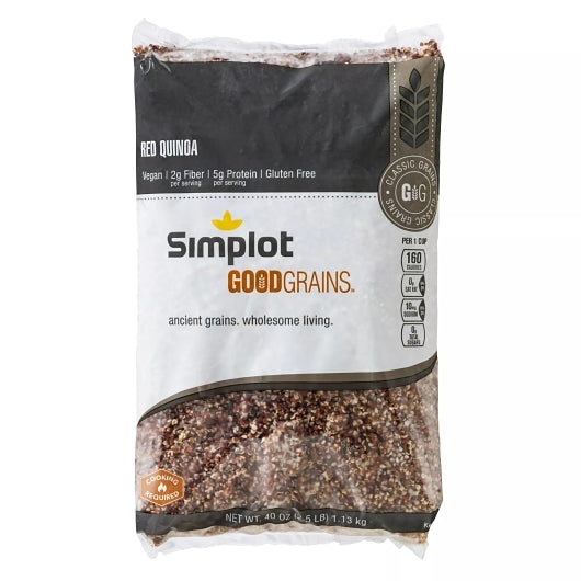Simplot Good Grains Red Quinoa, 6 x 2.5 lb Case - Rice & Grains