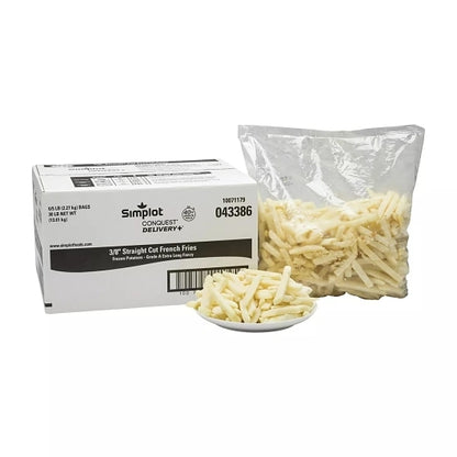 Simplot Conquest Delivery+ 3/8" French Fries, 6 x 5 lb Case - DOT product image 6