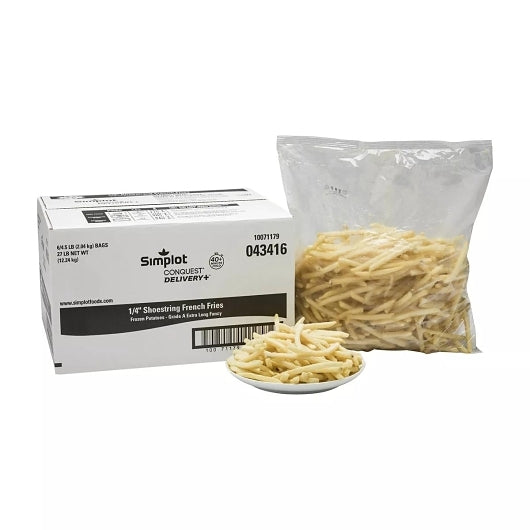 Simplot Conquest Delivery+ 1/4" French Fries, 6 x 4.5 lb Case - DOT product image 6