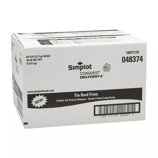 Conquest Delivery+ Tm Tin Roof French Fries, 6 x 5 lb Case - DOT product image 8