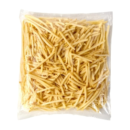 Simplot Beef Tallow Fries & Formed 1/4" Shoestring Fries, 6 x 4.5 lb Case - Frozen Potatoes Sides