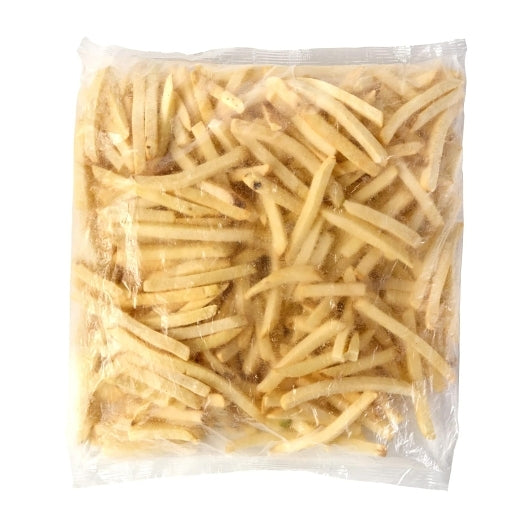 Simplot Beef Tallow Fries & Formed 3/8" Straight Cut Fries, 6 x 5 lb Case - Frozen Potatoes Sides