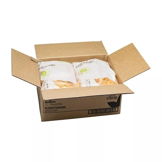 Simplot Classic Sliced Individual Quick Frozen Sliced Peaches, 4 x 5 lb Case - DOT product image 3