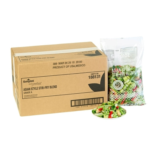Simplot Simple Goodness Classic Vegetables Asian Style Stir-Fry Blend, 12 x 2 lb Case - DOT product image 3