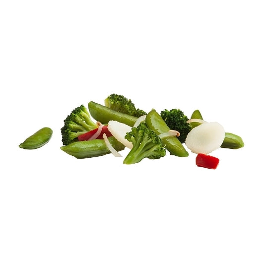 Simplot Simple Goodness Sugar Snap Pea Stirfry, 12 x 2 lb Case - Frozen Vegetables & Sides