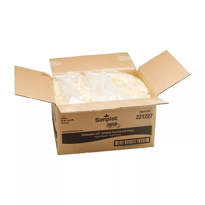 Simplot Traditional Tater OVEN CRINKLE CUT French Fries, 6 x 5 lb Case - DOT product image 2