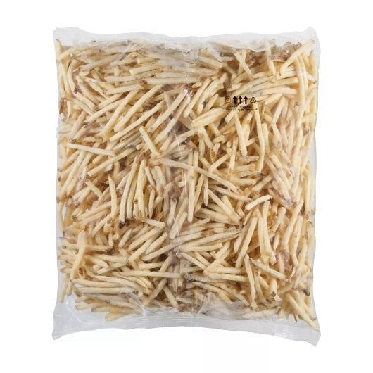 Simplot ClearlyCrisp Megacrunch 3/16" Shoestring French Fries, 6 x 4.5 lb Case - Frozen Potatoes Sides