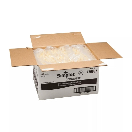 Simplot Conquest SHOESTRING French Fries, 6 x 4.5 lb Case - DOT product image 2