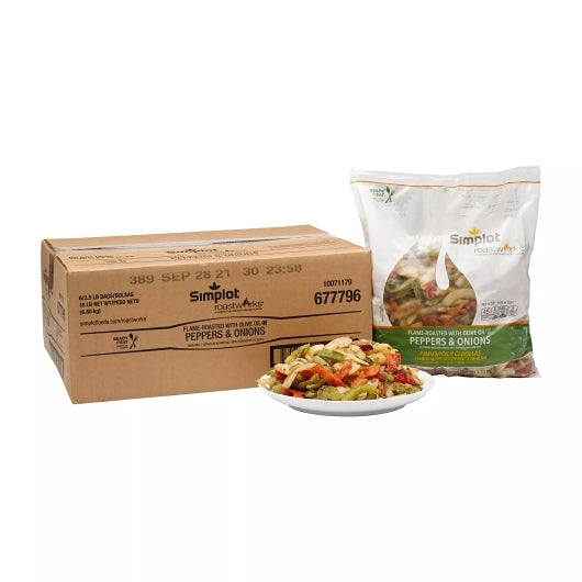 Roast Works Flame Flame-Roasted Peppers & Onions, 6 x 2.5 lb Case - DOT product image 2