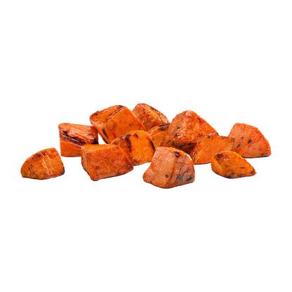 Simplot RoastWorks Roasted Sweet Potatoes with Maple Syrup, 6 x 2.5 lb Case - Frozen Potatoes Sides