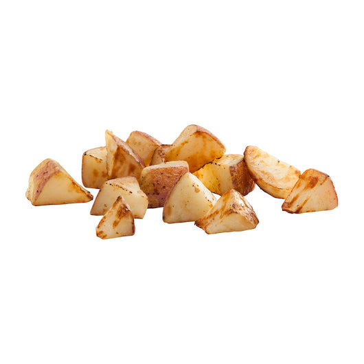 RoastWorks Roasted Unseasoned Roasted Redskin Chunk, 6 x 2.5 lb Case - Frozen Potatoes Sides