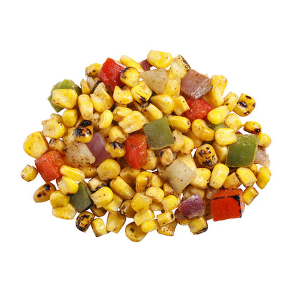 Roast Works Flame Vegetable Flame Roasted Sweet Corn & Peppers, 6 x 2.5 lb Case - Frozen Vegetables & Sides