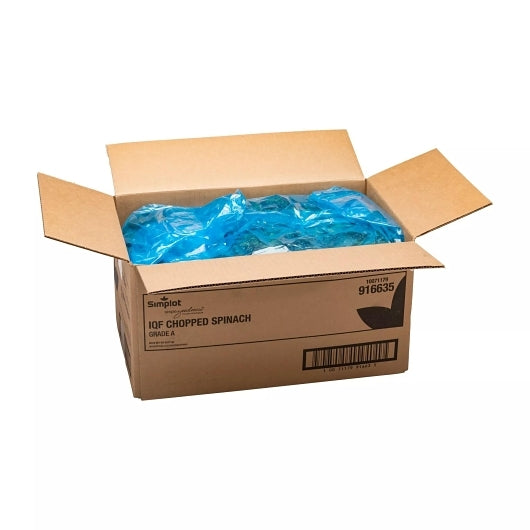 Simplot IQF Chopped 1/2 Inch Individually Quick Frozen Chopped Spinach, 1 x 20 lb Case - DOT product image 6