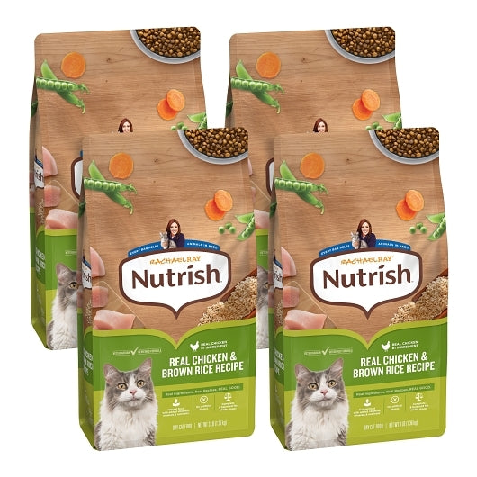 Rachel Ray Chicken And Brown Rice Dry Cat Food, 4 x 48 oz Case - Pet Food & Pet Care