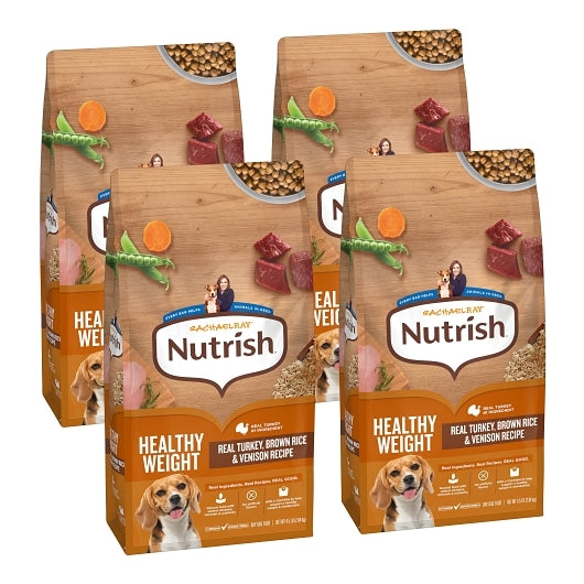 Rachel Ray Healthy Weight Adult Dry Turkey Brown Rice & Venison Dog Food, 4 x 72 oz Case - Pet Food & Pet Care