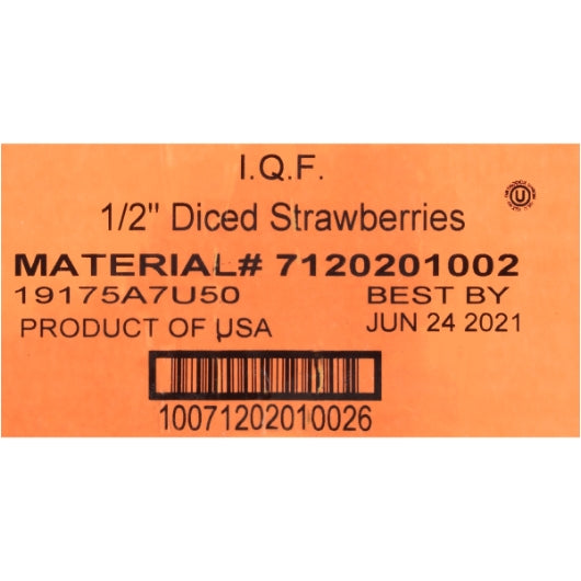 Dole Diced Strawberries, 1 x 30 lb Case - DOT product image 6