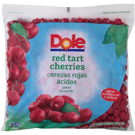 Dole All Natural Individual Quick Frozen Red Tart Cherries, 2 x 5 lb Case - Fruit & Sides