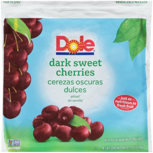 Dole Individual Quick Frozen Pitted Sweet Dark Cherry, 2 x 5 lb Case - DOT product image 6