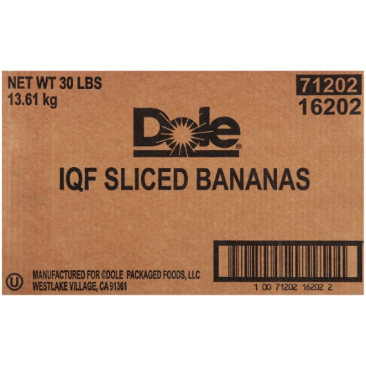 Dole Individual Quick Frozen Banana Slices, 1 x 30 lb Case - DOT product image 6
