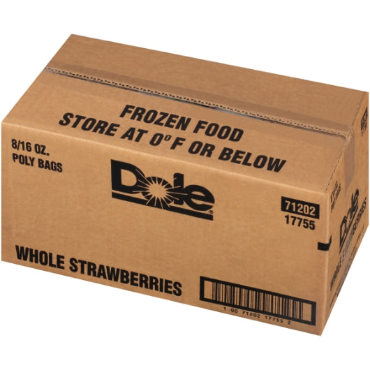 Dole All Natural Individual Quick Frozen Whole Strawberry, 8 x 16 oz Case - DOT product image 5