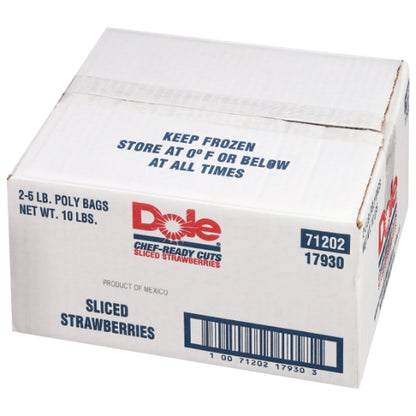 Dole Chef-Ready Individual Quick Frozen Sliced Strawberry, 2 x 5 lb Case - DOT product image 7
