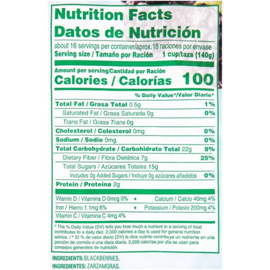 Dole Individual Quick Frozen Whole Blackberries, 2 x 5 lb Case - DOT product image 8