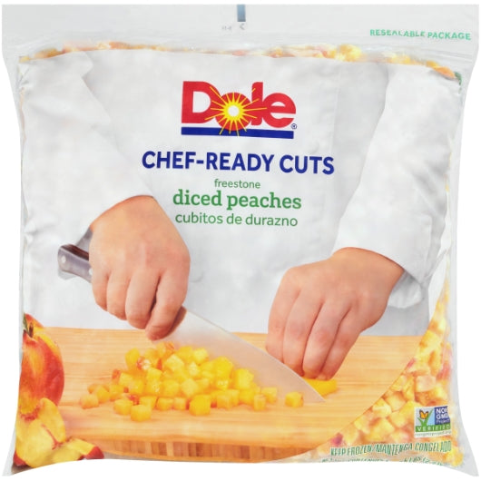Dole Individual Quick Frozen Diced Peaches 3/8", 2 x 5 lb Case - DOT product image 3
