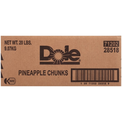 Dole Individual Quick Frozen Pineapple Chunks, 1 x 20 lb Case - DOT product image 8