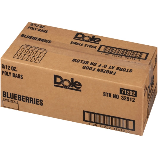 Dole Individually Quick Frozen All Natural Blueberry, 8 x 12 oz Case - DOT product image 5