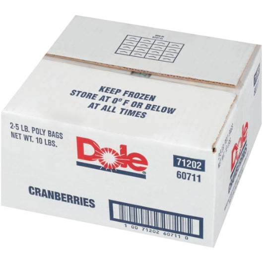 Dole All Natural Individual Quick Frozen Whole Cranberries, 2 x 5 lb Case - DOT product image 5