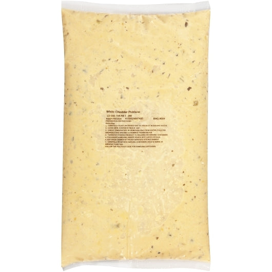 True Soups Ready to Heat White Cheddar & Poblano Soup, 4 x 8 lb Case - Prepared Foods