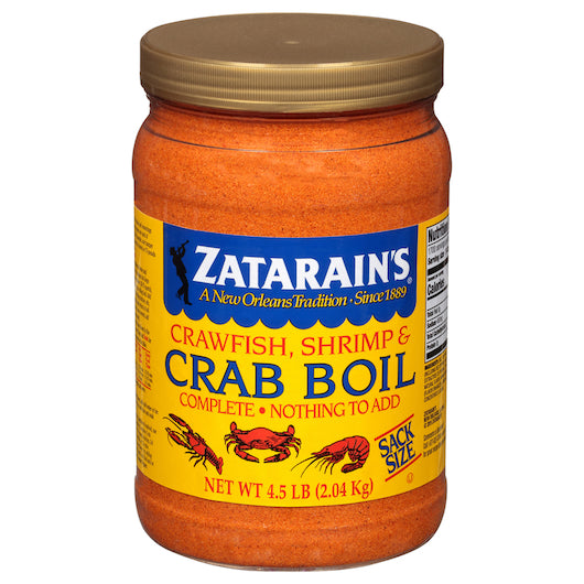 Zatarain's Preseasoned Crab Boil, 6 x 4.5 lb Case - Front/center packaged product image
