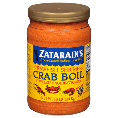 Zatarain's Preseasoned Crab Boil, 6 x 4.5 lb Case - Front/center packaged product image