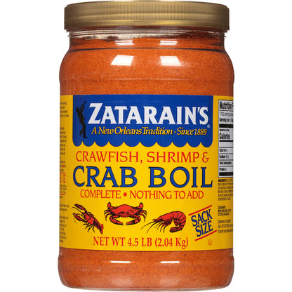 Zatarain's Preseasoned Crab Boil, 6 x 4.5 lb Case - Front/center packaged product image