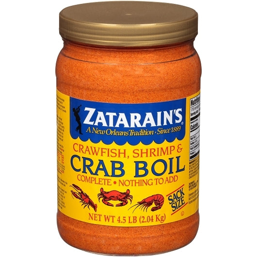 Zatarain's Preseasoned Crab Boil, 6 x 4.5 lb Case - Front/center packaged product image