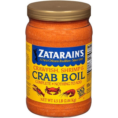 Zatarain's Preseasoned Crab Boil, 6 x 4.5 lb Case - Front/center packaged product image